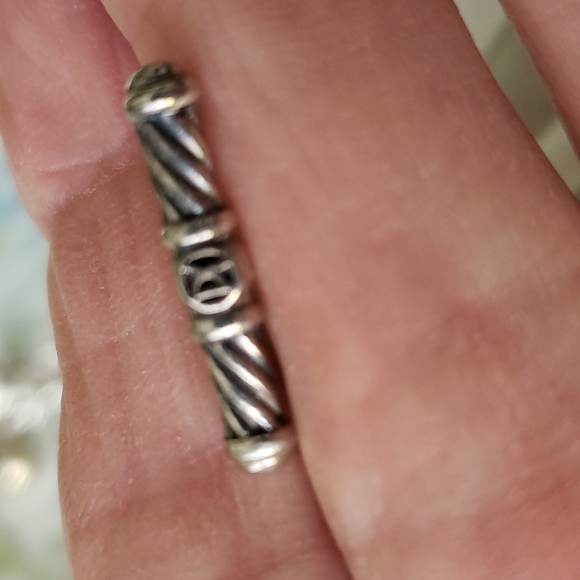 David Yurman Cable Heart Toggle Bracelet 18K-925 31 Gms - Picture 5 of 6